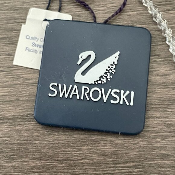 NWT Swarovski Stilla Collection Faceted Crystal Teardrop Beaded Pendant Necklace - Picture 6 of 6